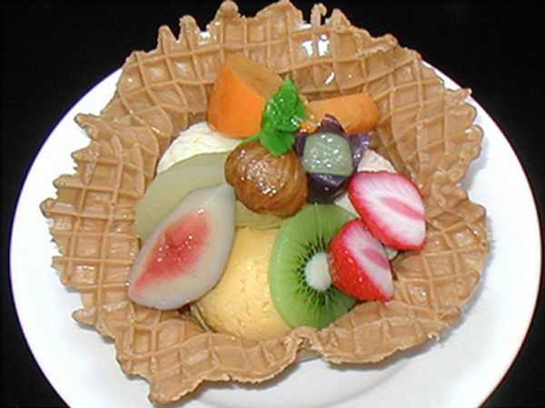 アイスとフルーツの盛合せ