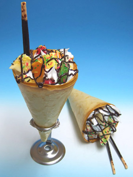 チョコフルーツクレープ